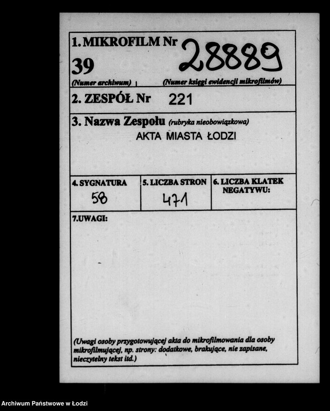 Obraz 2 z jednostki "Akta ławnika czynnego osady fabrycznej tyczące się cechu tkackiego"