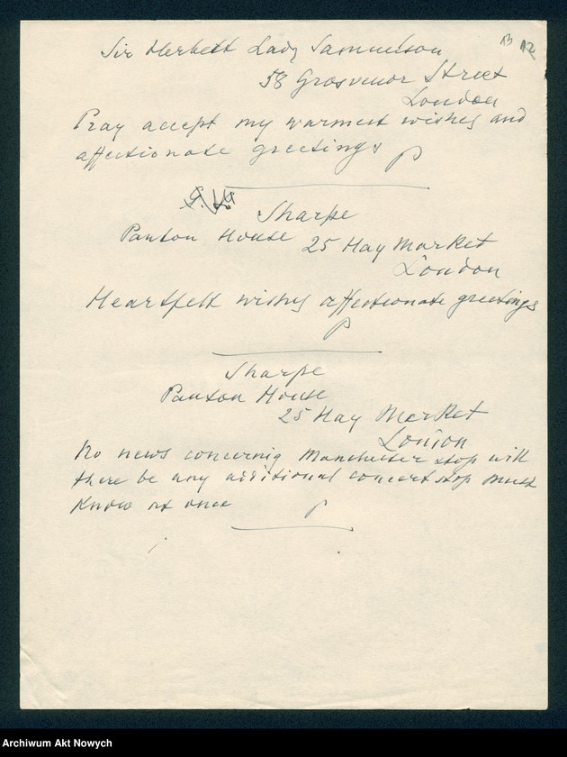 image.from.unit.number "Różne osoby - telegramy z życzeniami świątecznymi, imieninowymi, podziękowaniami; spis nazwisk adresatów"