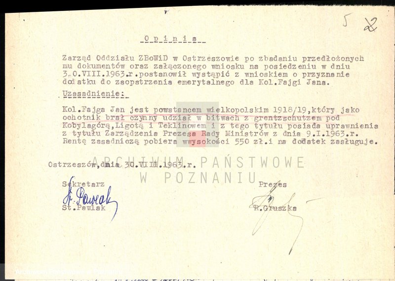 Obraz 12 z jednostki "Życiorysy powstańców wielkopolskich: F - tom l /Fajga Jan - Flieger Józef/."