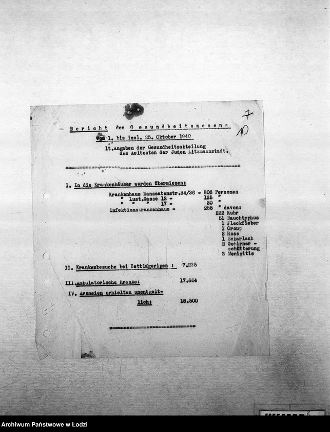 Obraz 13 z jednostki "[Sprawozdania i zestawienia statystyczne: ruch ludności, zatrudnienie, choroby zakaźne, wypadki, kontrole i inne]"