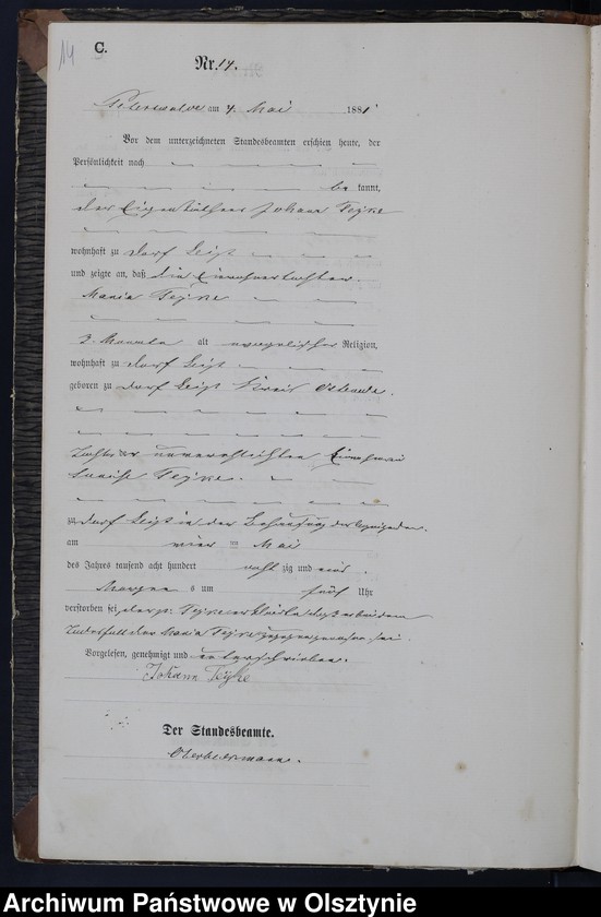 image.from.unit.number "Sterbe-Haupt-Register Nr 1 - 33"