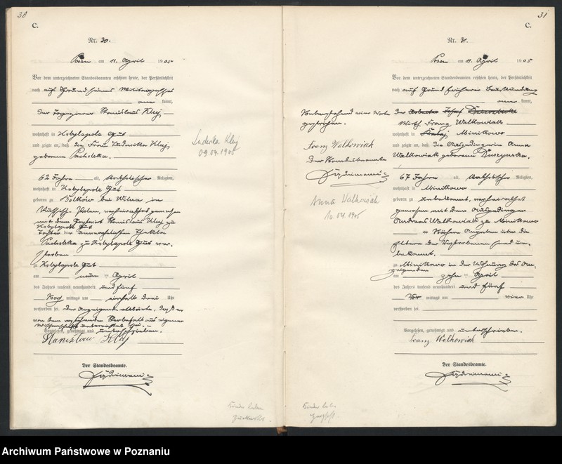 Obraz 18 z jednostki "Księga miejscowa zgonów"