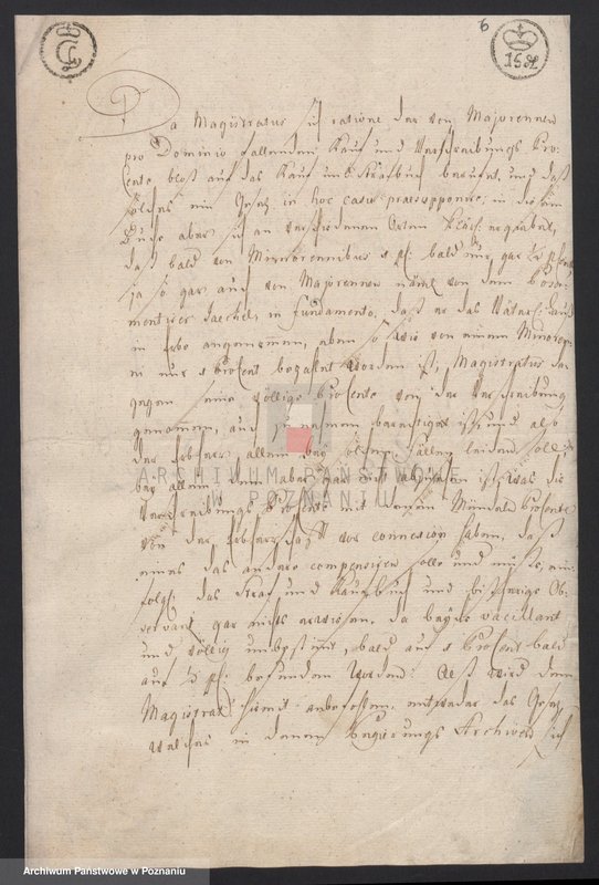 Obraz 9 z jednostki "Korespondencja - zarządzanie władzy zwierzchniej miasta Leszna w sprawach administracyjno - porządkowych i finansowych; język niemiecki"