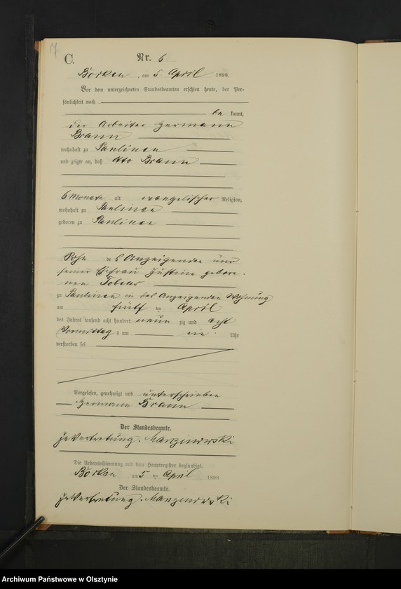 image.from.unit.number "Sterbe-Neben-Register Nr 1 - 21"