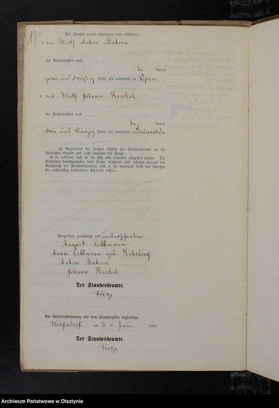 image.from.unit.number "Heiraths-Neben-Register Nr 1 - 21"