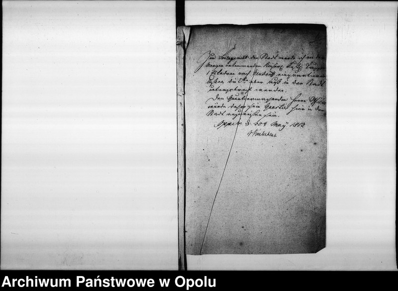 Obraz 5 z jednostki "[...] die Gegenstände der Quartire, Verpflegung der Einquartirung, Quartirs - Geldbeiträge von May, Juny, July und August 1813 Vol. I"