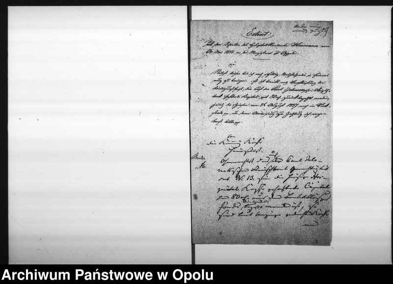 Obraz 11 z jednostki "Acta des Magistrats zu Oppeln betreffend: die Ablösung der Fleischbankgerechtigkeit der Paul Jelonekschen Erben sub No 13"