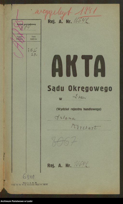 Obraz 2 z jednostki "Szlama Kurebart- pośrednictwo handlowe"