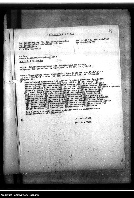 Obraz 17 z jednostki "Fertigstellung unvollendeter polnischer Rohbauten. Grundstücksverkher. Kriegswohnungsbau"