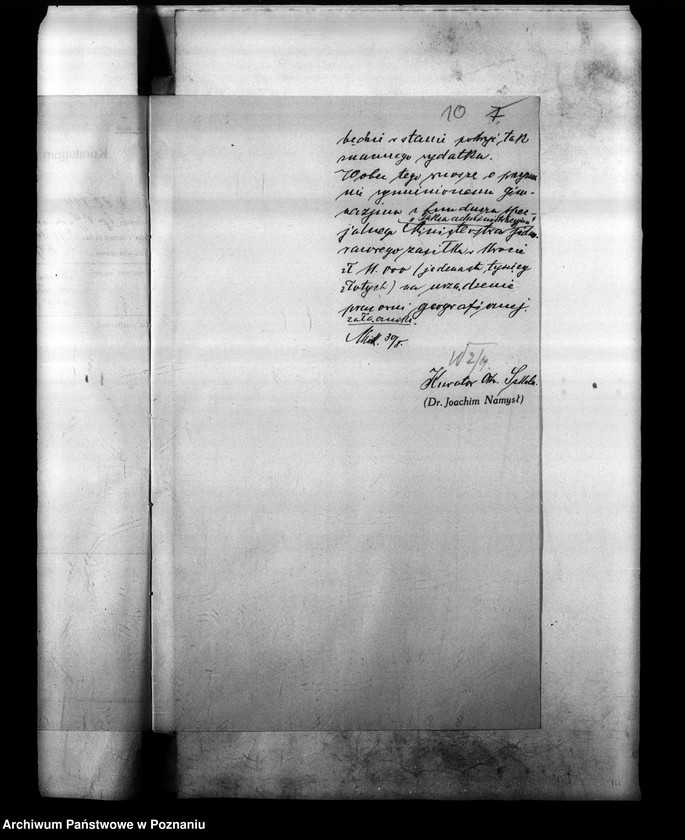 Obraz 14 z jednostki "Państwowe Gimnazjum imienia Jana Kantego w Poznaniu [sprawozdanie z egzaminu eksternów z 6 klas i innych]"