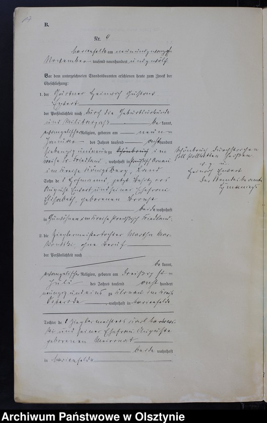 image.from.unit.number "Heiraths-Neben-Register Nr 1 - 11"