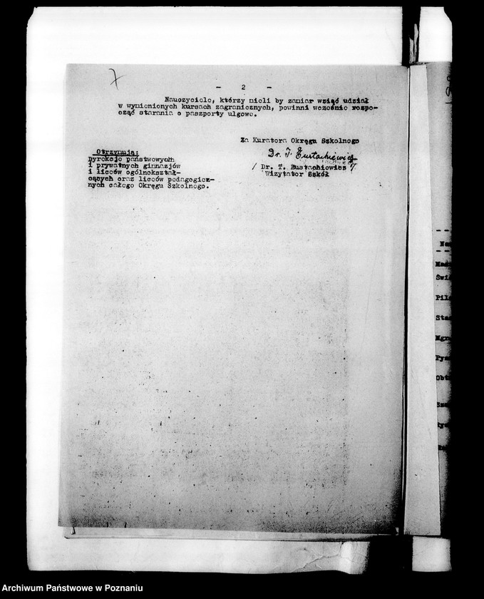 Obraz 10 z jednostki "Kursy wakacyjne nauczycieli szkół powszechnych [Spisy kandydatów na kurs]"