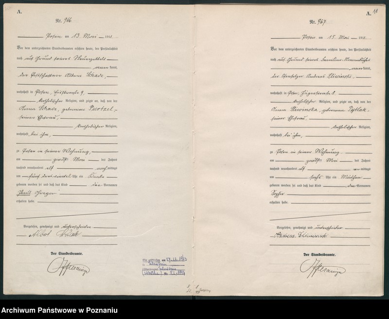 Obraz 8 z jednostki "Księga miejscowa urodzeń tom III [Rejestr główny urodzeń]"