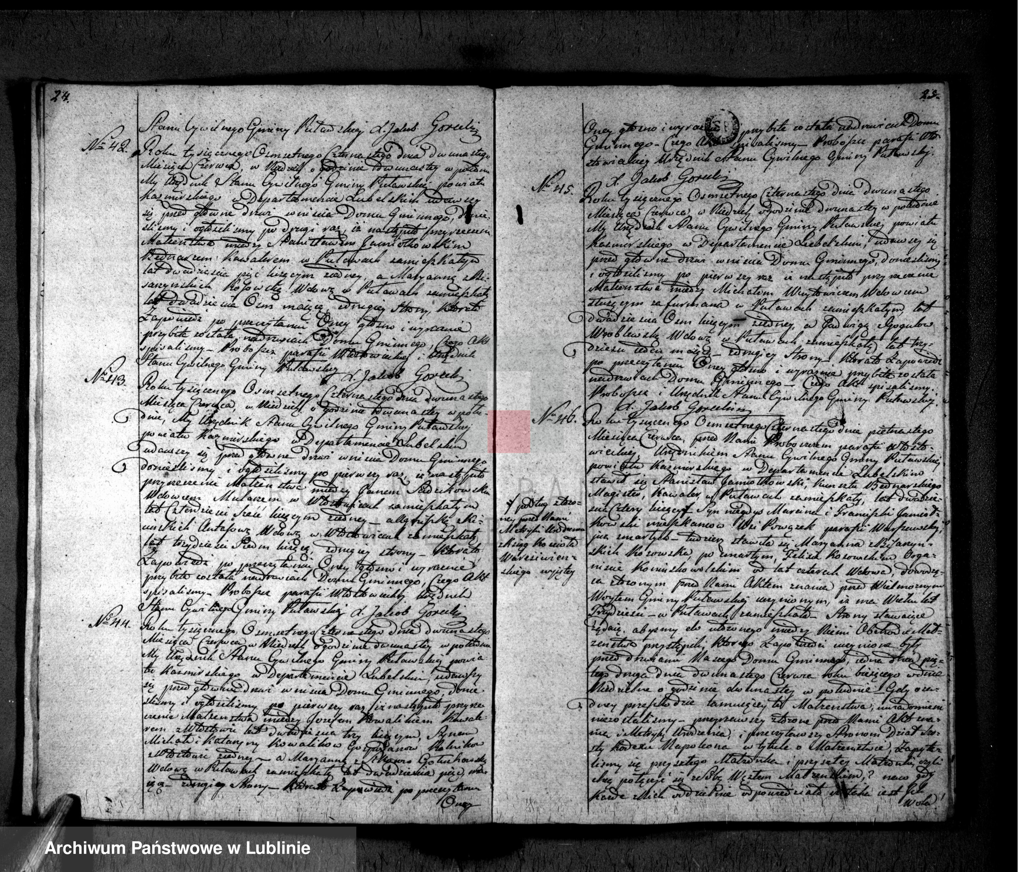 Skan z jednostki: Księga zapowiedzi i małżeństw