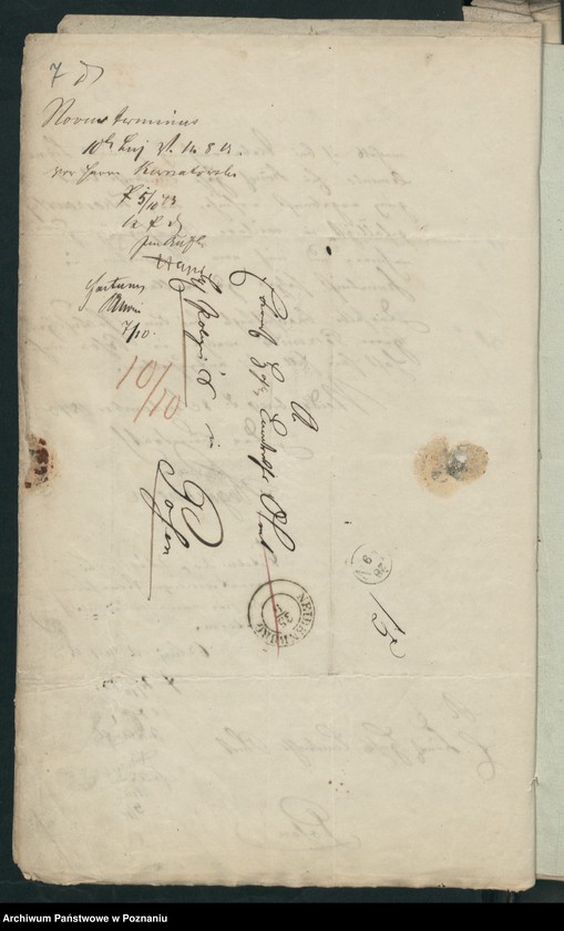 Obraz 12 z jednostki "A. betr. den polnischen Überläufer Przemysław von Tchorzewski"