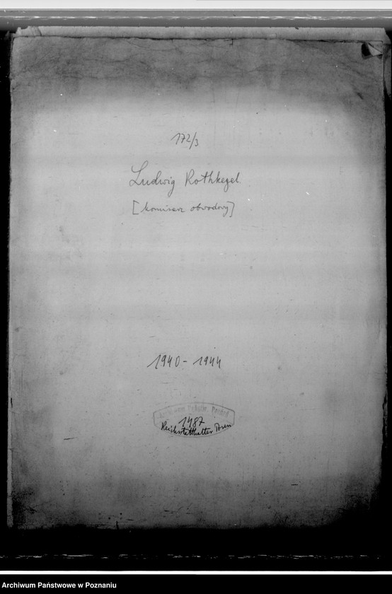 Obraz 4 z jednostki "Rothkegel, Ludwig - komisarz obwodowy"