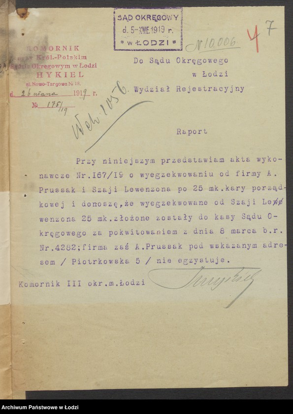 Obraz 9 z jednostki "Szaja Lewensohn, Dawid Merzel- skład skóry"