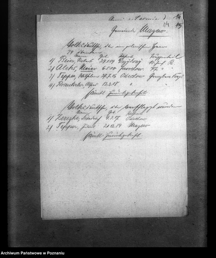 Obraz 18 z jednostki "Amtliche Meldungen Kreis Lentschütz (Łęczyca)"