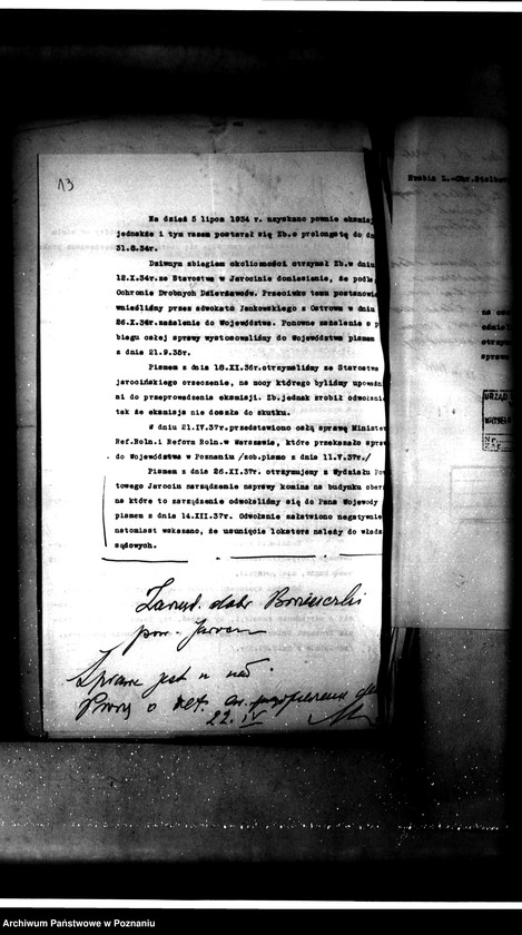 Obraz 16 z jednostki "Wykup gruntu dzierżawnego przez Stanisława Zbyszewskiego od Ludwika Chrystiana Stolberg-Wernigorode z majątku Potarzyce powiatu jarocińskiego"