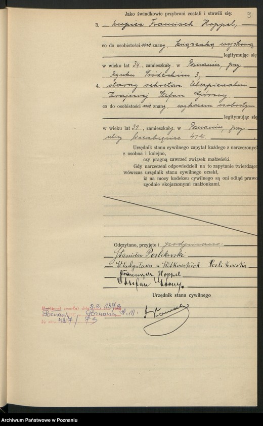 Obraz 11 z jednostki "Księga miejscowa małżeństw tom II [Rejestr główny małżeństw]"