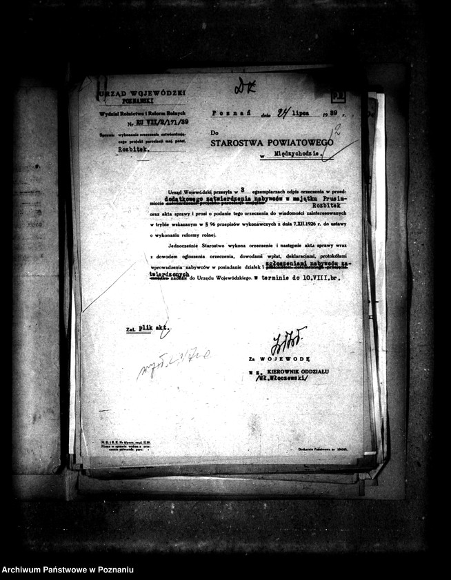 Obraz 6 z jednostki "Parcelacja majątku Prusim-Rozbitek powiatu międzychodzkiego"