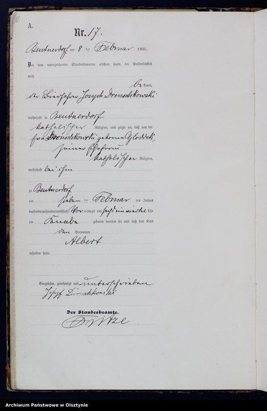 image.from.unit.number "Geburts-Haupt-Register Nr 1 - 181"