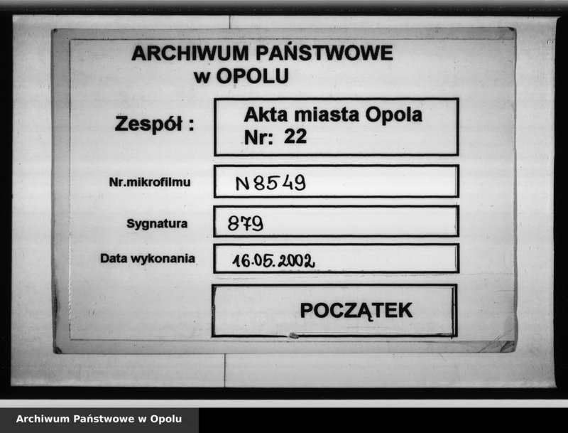 Obraz 1 z jednostki "Acta des Magistrats zu Oppeln betreffend die Inserenda in die Zeitungen und Intelligenz Blätter auch Provinzial Blätter"