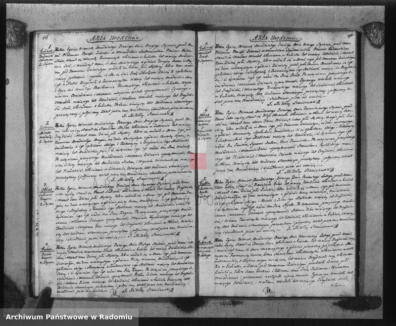 image.from.unit.number "Akta Stanu Cywilnego Parafii Zakrzów Małżeństw, Urodzeń i Zejścia na Rok 1823"