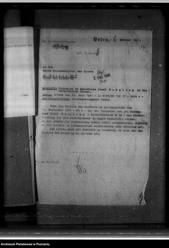 Obraz 20 z jednostki "Übernahme der Rückwanderer in den öffentlichen Dienst"