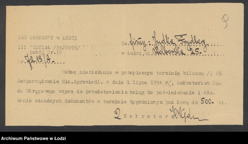 Obraz 11 z jednostki "Judka Frydberg – sprzedaż manufaktury"