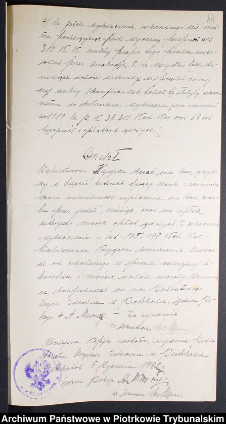 image.from.collection.number "Nielegalne praktyki medyczne i znachorstwo sto lat temu. Przykład z powiatu piotrkowskiego111"