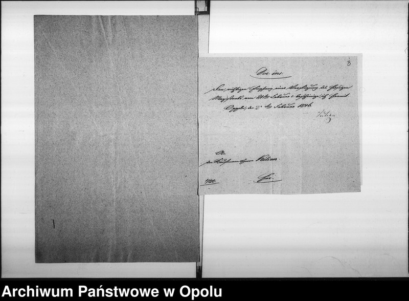 Obraz 10 z jednostki "Acta des Magistrats zu Oppeln betreffend die Prozessache contra den Kaufmann Kilian zu Ottmuth wegen 28 rtl. [Reichsthaler] 4 sgr. [Silbergroschen] 6 pf. [Pfenige] De anno 1846"
