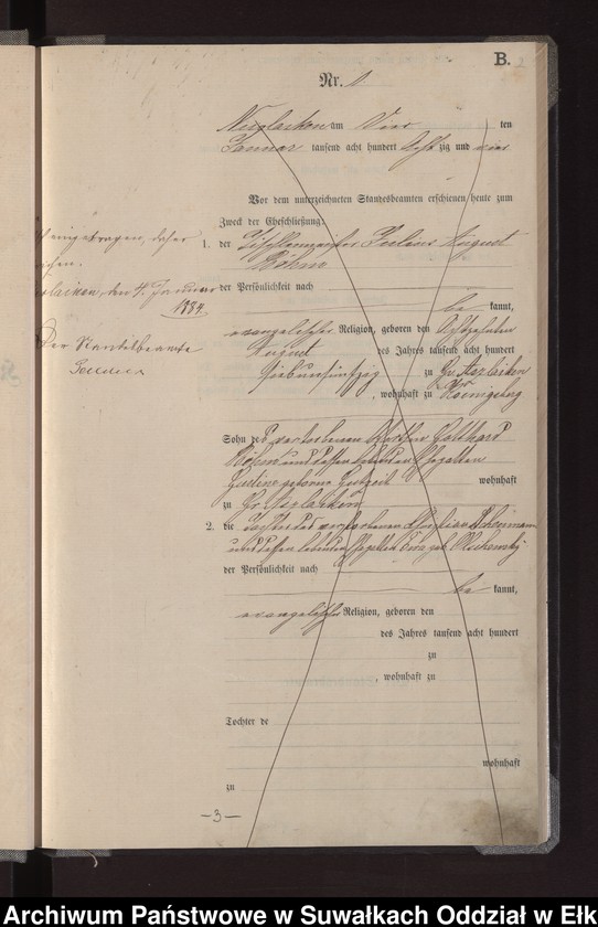 image.from.unit.number "Heiraths-Haupt-Register des Königlichen Preussischen Standes-Amtes Stadt Nicolaiken Kreis Sensburg"
