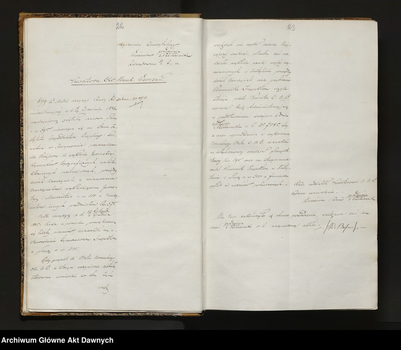 image.from.unit.number "[Protokoły posiedzeń Rady Administracyjnej Królestwa Polskiego, nr 70 - 93]."