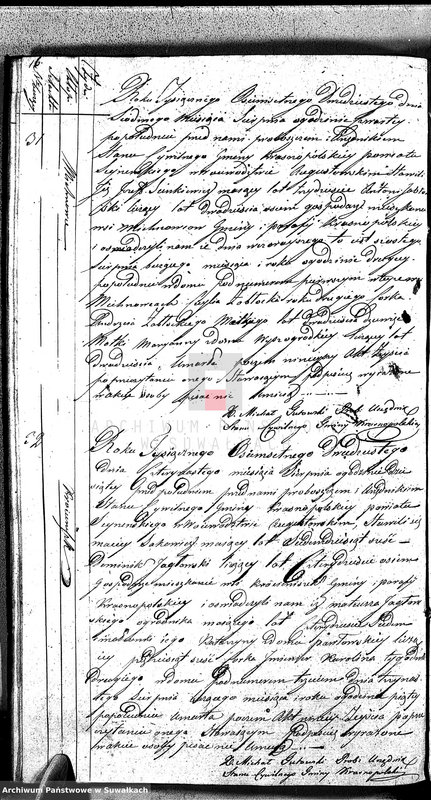 image.from.unit.number "Akta Zeszłych Gminy Krasnopolskiey - w powiecie Seyneńskim w Województwie Augstowskim Roku od 1-go Stycznia 1820 R."