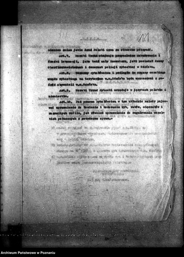 Obraz 15 z jednostki "Sprawy szczegółowo-administracyjne Pertraktacje z Niemcami w sprawie rybołówstwa morskiego"
