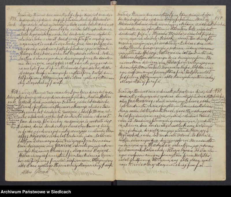 image.from.unit.number "Duplikat aktów stanu cywilnego [urodzonych, zaślubionych i zmarłych] Wiśniewskiej Maryawickiej parafii"