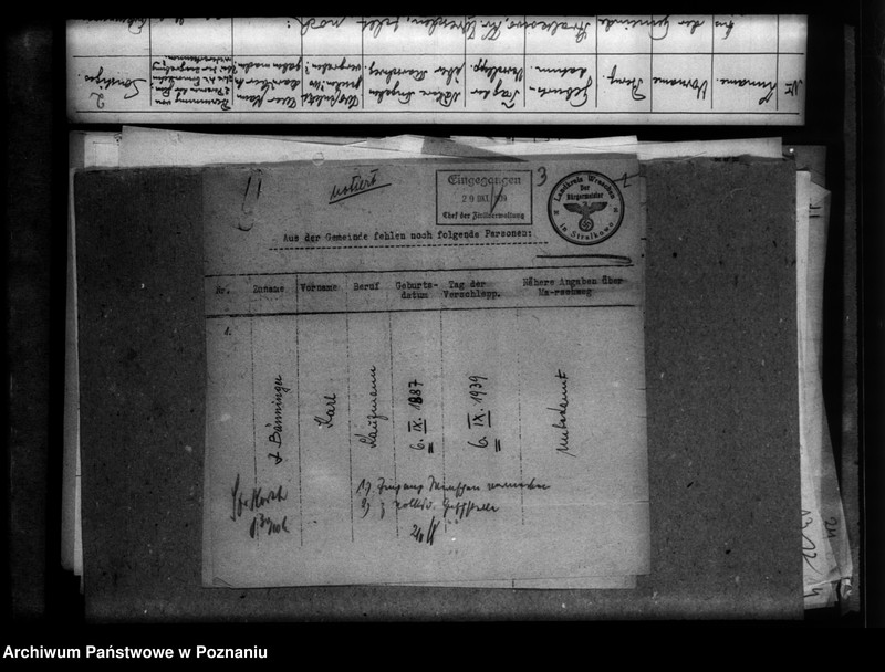 Obraz 7 z jednostki "Kreis Wreschen (Września). Wykazy miejscowych Niemców, którzy zginęli w 1939 roku - korespondecja"