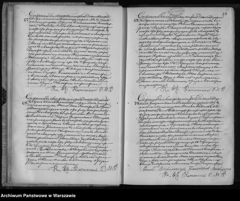 Obraz 20 z jednostki "Akta urodzeń, małżeństw i zgonów"