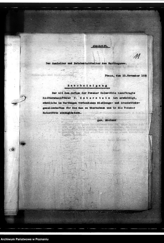 Obraz 15 z jednostki "Verwaltung des Wohnungsbesitzes ehemals polnischer Wohnungsunternehmen. Gründung der Kreiswohnungsgesellschaften"