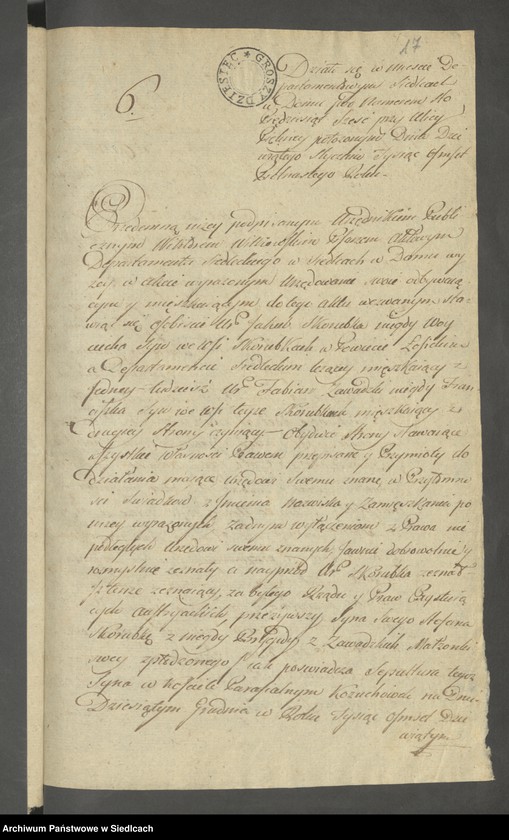 Obraz 14 z jednostki "Volumen 6ty. Księga Isza z roku 1815 [Akta notarialne od numeru 1 do numeru 174]"