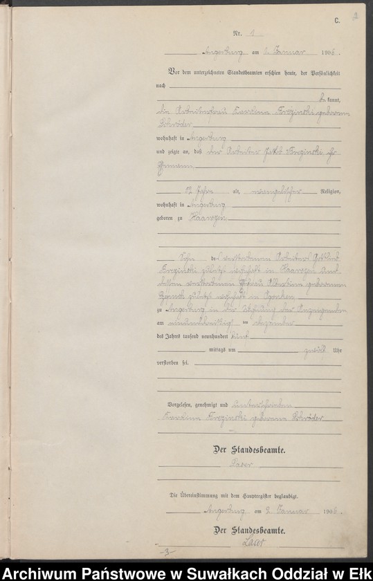 image.from.unit.number "Sterbe-Neben-Register des Preussischen Standes-Amtes Angerburg Kreis Angerburg"