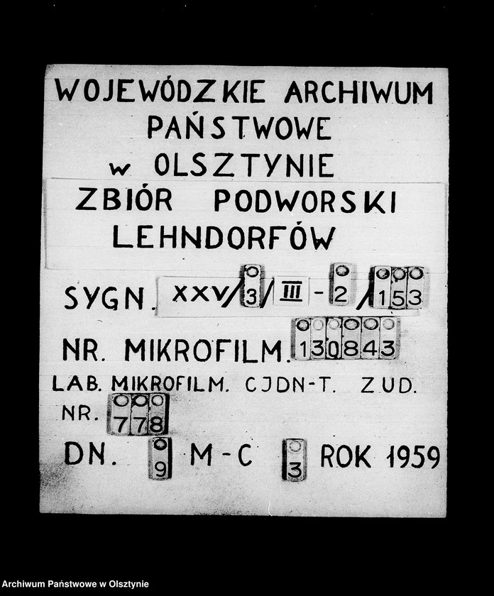 image.from.unit.number "/Geldrechnung der Frau Rgfin L. M. Lehndorff betr. Landkeim, Laserkeim, Strittkeim u. Labab mit Anordnungen u. Belägen/"