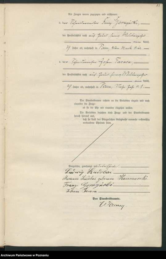 Obraz 16 z jednostki "Księga miejscowa małżeństw t. IV"