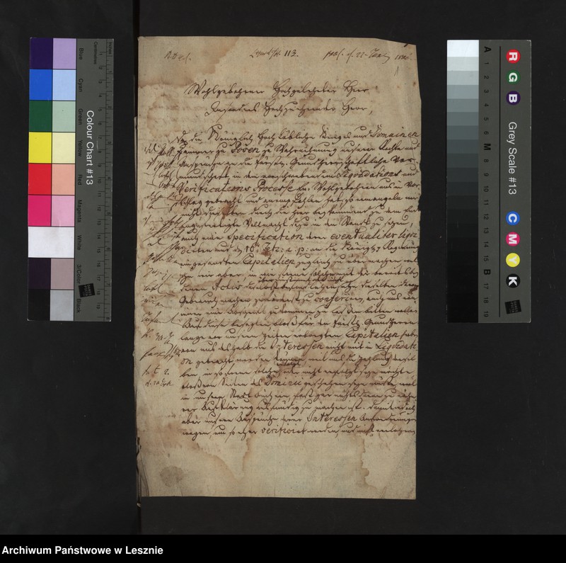 Obraz 4 z jednostki "[Akta manualia des Kriminalrats Künzel als Mandatarii des Magistrats zu Lissa in Liguidationssachen contra die Fürstl. von Sułkowski