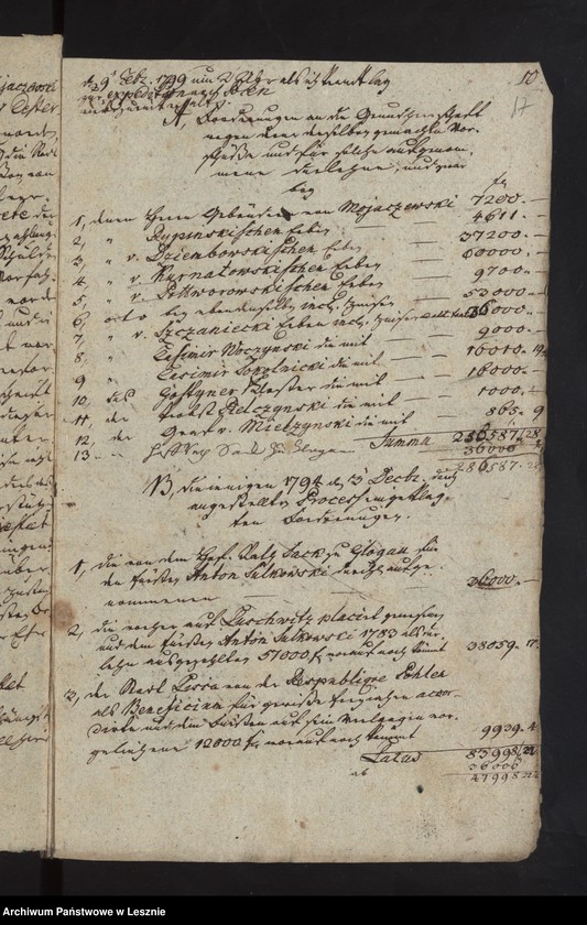 Obraz 20 z jednostki "[Akta zu dem Liquidationsprozess wieder der Fürstl. von Sułkowski