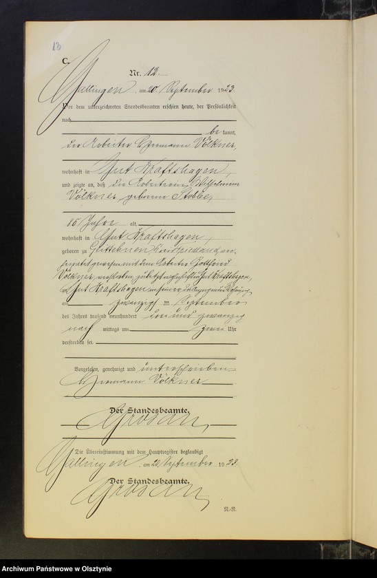 image.from.unit.number "Sterbe-Neben-Register Nr 1 - 19 [ Księga zgonów - wtóropis ]"