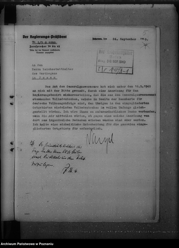 Obraz 9 z jednostki "Anerkennung der im Generalgouvernement ausgestellten Kennkarten"