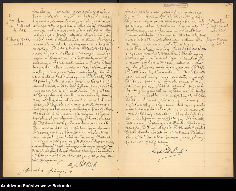 Obraz 10 z jednostki "[Duplikat akt zaślubionych parafii św. Jana w Radomiu za 1928 r.]"