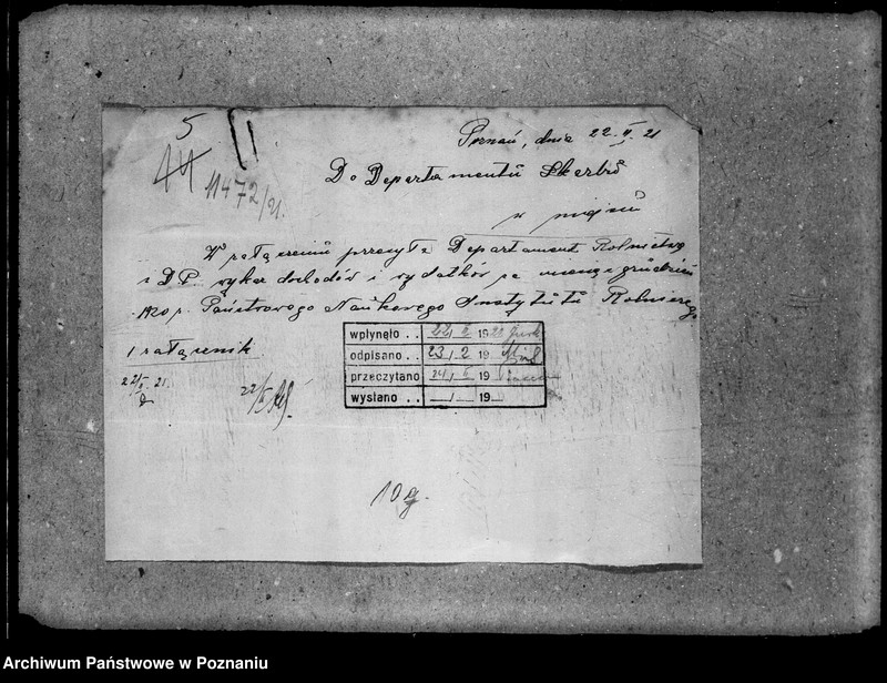 Obraz 11 z jednostki "Sprawozdania rachunkowe; rok 1920/21"